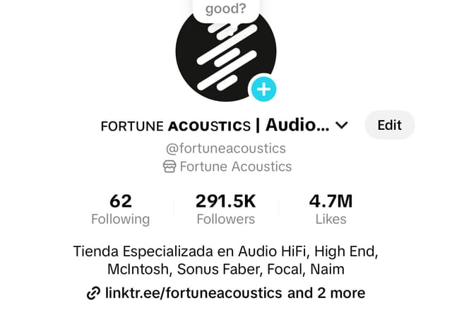 Fortune Acoustics: Más de 100K de seguidores en Instagram y Tiktok, y millones de vistas 2